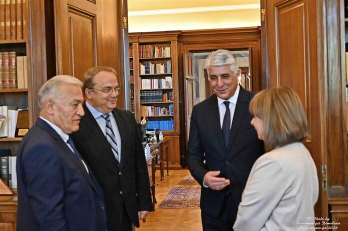 Συνάντηση της Προέδρου της Δημοκρατίας Κατερίνας Σακελλαροπούλου, με το νέο Προεδρείο της Κεντρικής Ένωσης Δήμων Ελλάδος