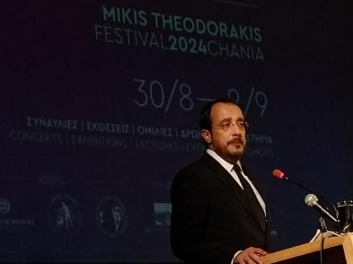 Στα Χανιά ο Ν. Χριστοδουλίδης - Ομιλητής σε εκδήλωση για τον Μίκη Θεοδωράκη